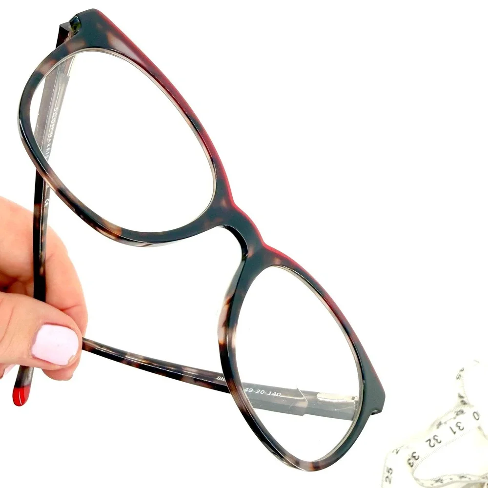 Scott Harris Eyeglasses Womens Cateye Tortoise Demi Red SH-622 C3 Europa